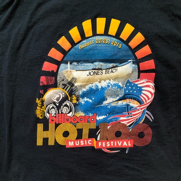 Vintage Billboard Hot 100 Music Festival Tshirt - Picture 3 of 4